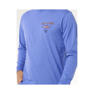2. Herren RIP CURL Fade Out Icon Langarmshirt Blau