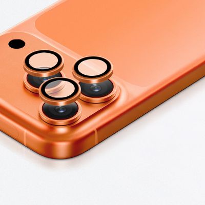6. AmazingThing Linsenglas für iPhone 17 Pro / Pro Max - mit orangefarbenem Rahmen
