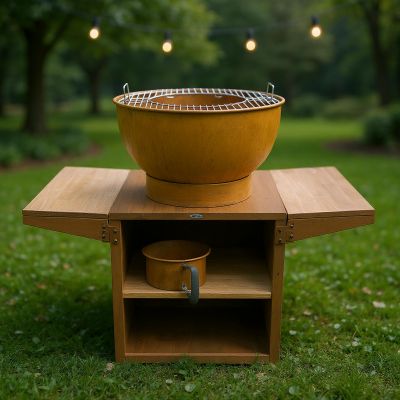 4. Heat KJOK HBBQ.006R rostige Gartenküche