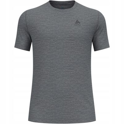 2. Odlo BL TOP Rundhals-Langarmshirt aus Merinowolle, 160 g, kurzärmelig, Thermounterwäsche, Größe M, Dunkelgrau
