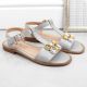 5. Bequeme Sandalen mit Zirkonen S.Barski W OLI261B silber