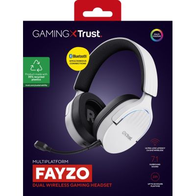 14. Trust GXT 491W FAYZO WIRELESS Weiße Gaming-Kopfhörer