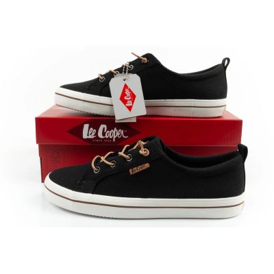 10. Lee Cooper Damen-Sportschuhe, modische Sneaker in Schwarz, bequem