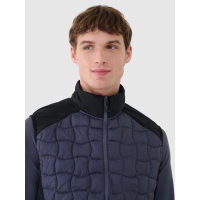 4. Herren Daunen-Trekkingweste mit Primaloft-Füllung Schwarz 4F 4FWSS25TVJAM177-22S