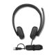 3. Lenovo 5000 Kabelgebundenes VoIP-Headset mit Mikrofon, USB-A/C, Schwarz