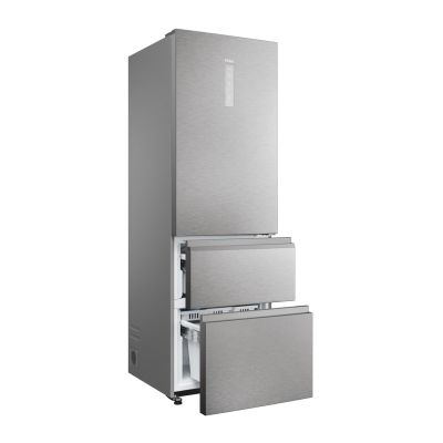 27. Haier HTW5620DNMG Mehrtüriger Kühlschrank (Edelstahl)