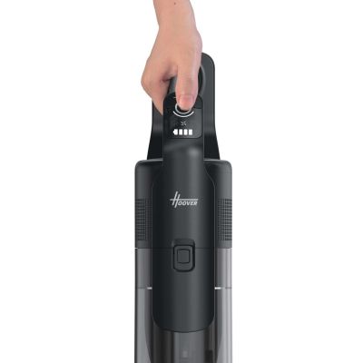 33. Hoover HF610HX 011 Akku-Staubsauger, beutellos, 0,7 l, 650 W, lila, 4 Ah