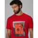 3. Herren-T-Shirt mit Aufdruck, regulär, Größe 4F 4FWSS26TTSHM3034-62S