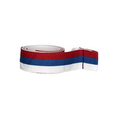 3. 20 mm breites Band – weiß, blau und rot