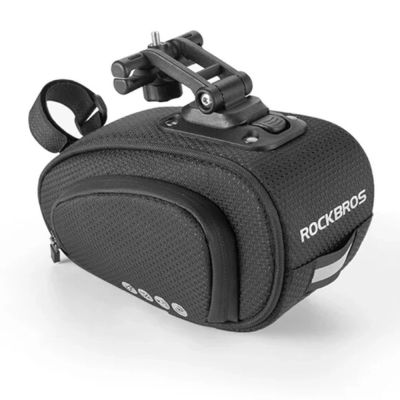 6. Rockbros C40 Fahrradtasche unter dem Sattel – schwarz