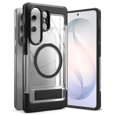 Ringke UX Magnetische MagSafe-Hülle für Samsung Galaxy S26 Ultra – Transparent Schwarz