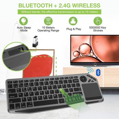 5. TECHLY DRAHTLOSE DUAL-BT/RF-TOUCH-TASTATUR