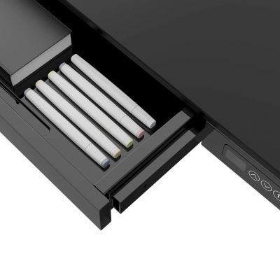 38. Urevo Spacewalk 3S Laufband + TUCKANO elektrisch verstellbarer Schreibtisch, schwarz