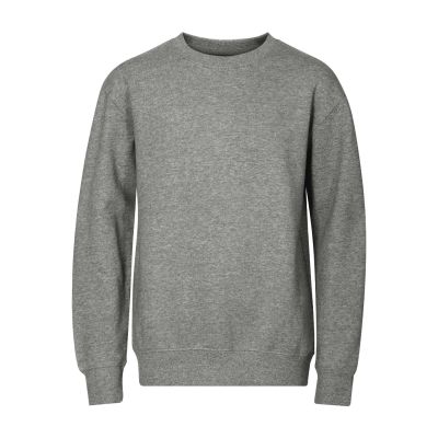 2. Kinder-Sweatshirt mit Rundhalsausschnitt (Dunkelgrau meliert)