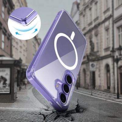 5. Tech-Protect FlexAir Hybrid MagSafe Case für Samsung Galaxy S25 Edge - Transparent