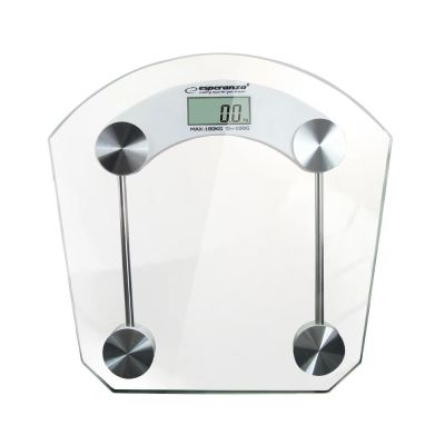 4. Esperanza Pilates EBS008W Badezimmerwaage (transparent)