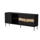2. INSERTO 3D1W Kommode 190x40x80 schwarz + LED