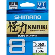Shimano Kairiki 8-fach geflochtene Kurbelgarnitur 0,060 mm 150 m 5,3 kg M Grün