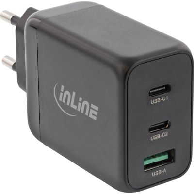 InLine 31506F Universelles Handy-Ladegerät Schwarz AC-Schnellladefunktion Intern