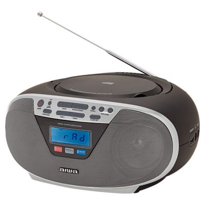 8. AIWA Boombox BBTU-400SL CD/FM RDS/USB/BT silber