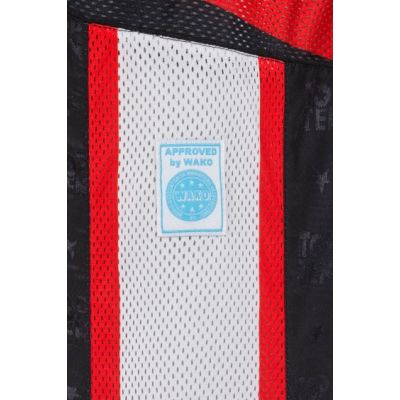 5. TOP TEN Kickbox-Outfit „Urban Arts“ schwarz und rot (WAKO APPROVED neu)