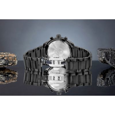 7. Giewont Herrenuhr Chronograph Saphir Schwarz GW9580-B2