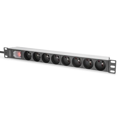 2. Digitus DN-95402-1-FR PDU Stromverteilungseinheit 8 x Netzwerkdosen 1U