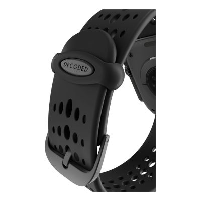 4. Decoded Ares O Uhrenarmband, schwarzes Silikon