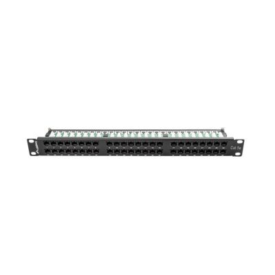 3. Patchpanel Lanberg PPU5-1048-B (1HE; 19"; Kat. 5e; 48xRJ-45)
