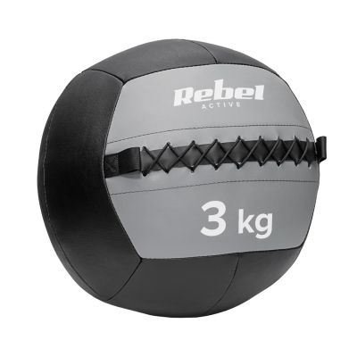 Medizinball für Übungen 3 kg REBEL ACTIVE