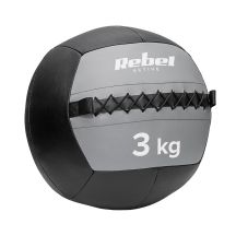 Medizinball für Übungen 3 kg REBEL ACTIVE