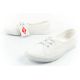 8. Lee Cooper Damenschuhe, sportliche weiße Slip-On-Ballerinas