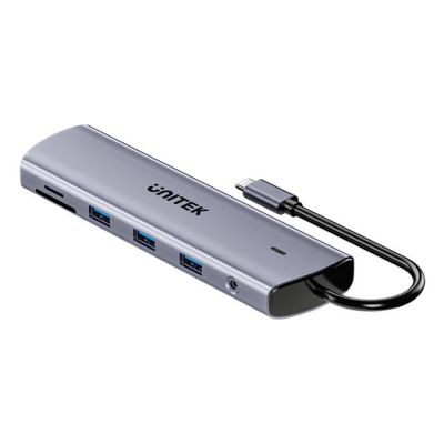 11. UNITEK D1113BGY01 Hubs und Konzentratoren 2 x USB 3.2 Gen 2 (3.1 Gen 2) Typ-C 1000 Mbit/s Grau