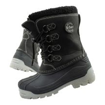 Lee Cooper Winterstiefel Kinder isolierte Schneestiefel für Jungen Schwarz