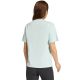 9. adidas Essentials Kleines Logo Baumwolle Hellblau Damen T-Shirt JY4965