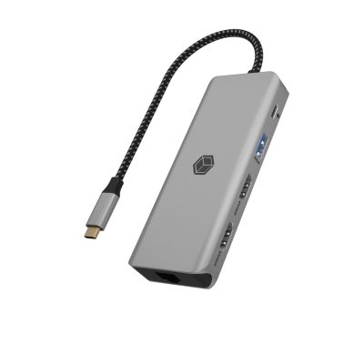 2. ICY BOX IB-DK4012-CPD Kabelgebundene Dockingstation USB 3.2 Gen 1 (3.1 Gen 1) Typ-C Anthrazit, Schwarz