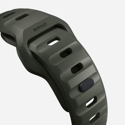 4. NOMAD Sportarmband - Armband für Apple Watch 46 mm/49 mm mit FKM (aschgrün)