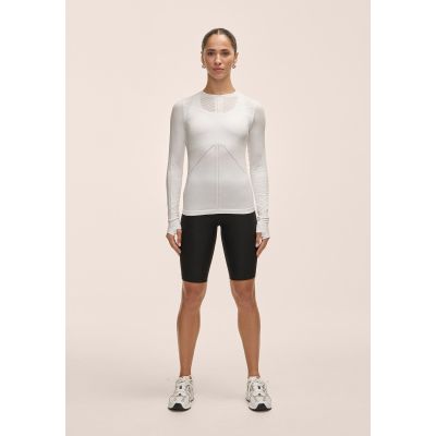 3. Casall Maze Langarm-T-Shirt für Damen, Weiß
