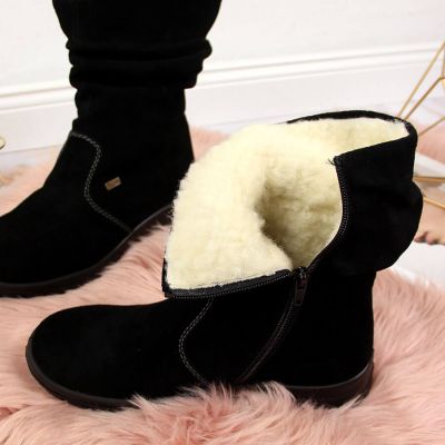 5. RIEKER W RKR130 isolierte Lederstiefeletten