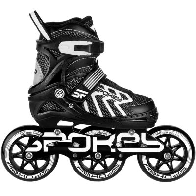 8. Spokey Khan Bk/Wh Jr Inline-Skates 927032-927033