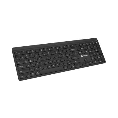 2. NATEC TANG US kabellose Tastatur, Bluetooth + 2,4 GHz, leise, Slim, schwarz