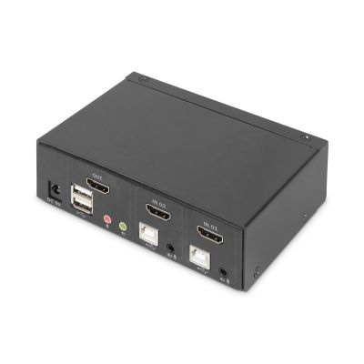 13. DIGITUS KVM-Switch mit 2 HDMI-Anschlüssen, 4K 30Hz DS-12870