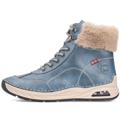 10. Gefütterte Damen-Ankle-Boots, blau, Rieker 44530-14