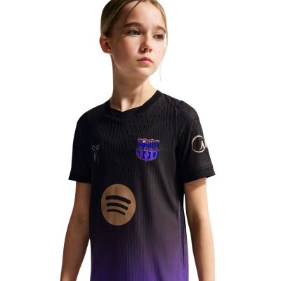 3. Nike FC Barcelona Auswärtstrikot 2026/27 für Kinder, Schwarz und Lila II1852 505