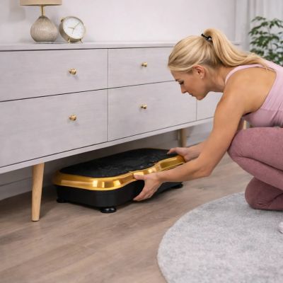 11. Extralink Moonwalk SpinMove Gold | Fitness-Vibrationsplattform | 200 W