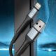 9. 3mk Hyper Cable 3mk Hyper Cable N-SERIE USB-A / Lightning 1m 5V/2,4A 12W / schwarz