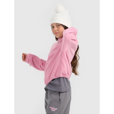 2. 4F Warmer Oversize-Fleecepullover mit Stehkragen für Mädchen 4F 4FJRAW25TFLEF441-54S