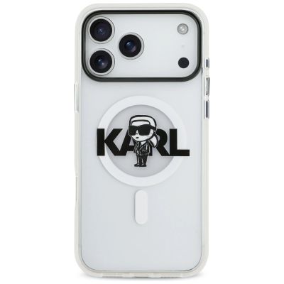 3. Karl Lagerfeld IML Karl Sketch Logo MagSafe Case für iPhone 17 Pro Max - Transparent