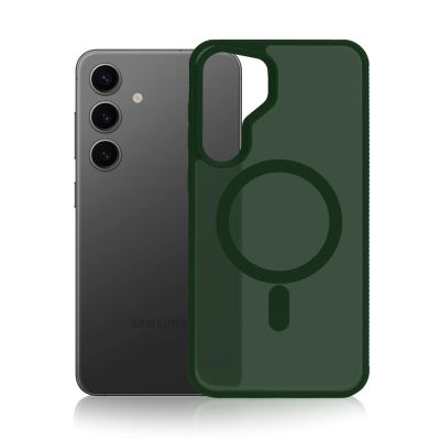 2. 3mk Smoke MagCase für Samsung Galaxy S25 - Grün-Transparent