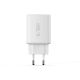 4. Tech-Protect NCA65W-GAN 3-Port 65W Wandladegerät – Weiß